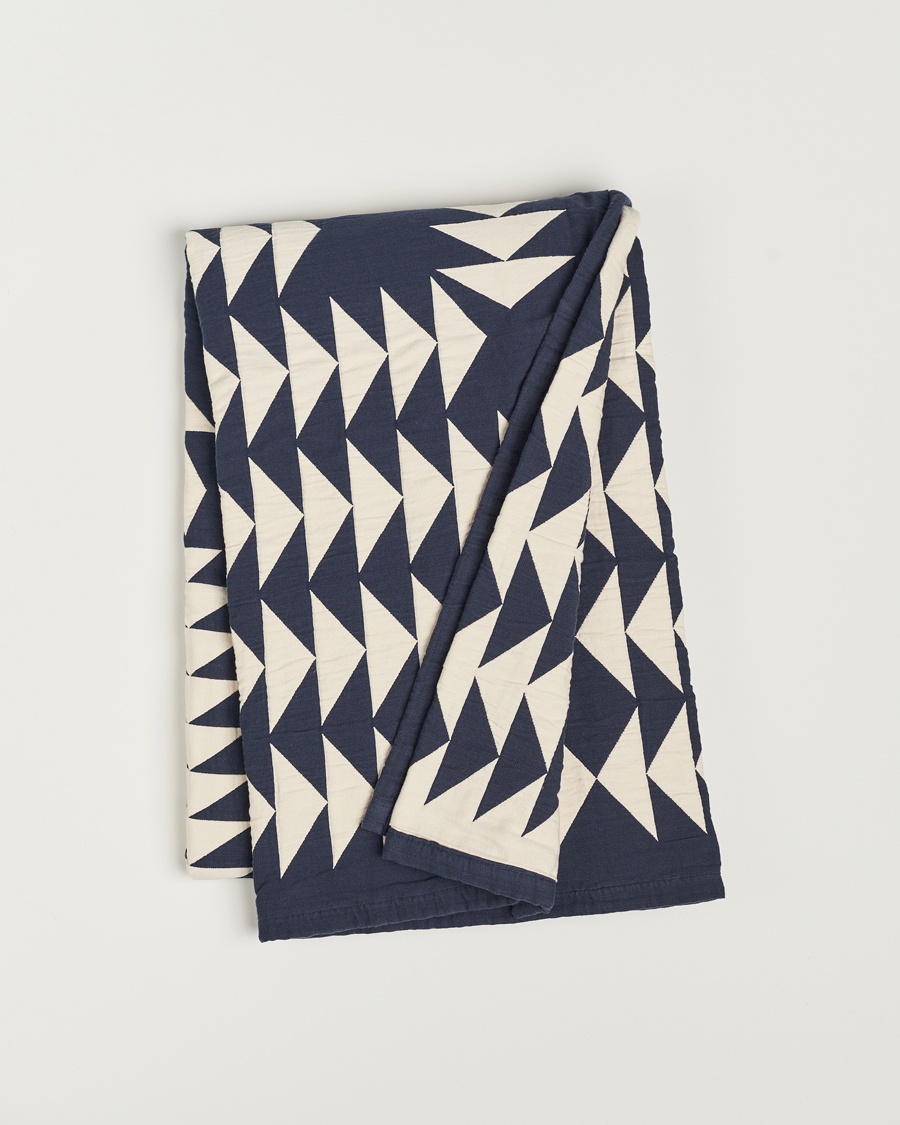 Pendleton Organic Cotton Matelasse Blanket Midnight Nova – Blå