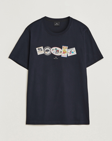 Herre | PS Paul Smith | PS Paul Smith | PS In A Row Crew Neck T-Shirt Navy