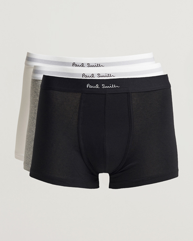 Herre | Boxershorts | Paul Smith | 3-Pack Trunk Black/Grey/White
