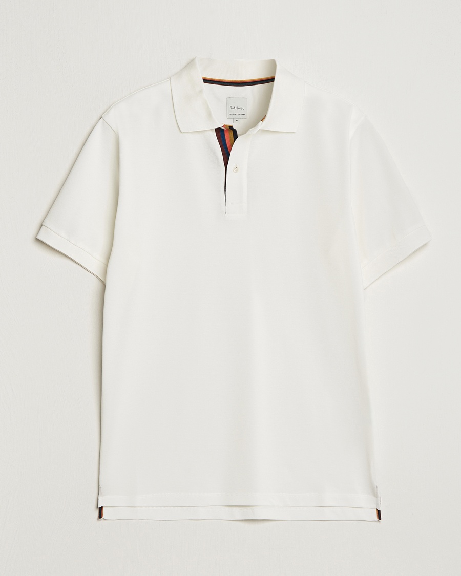 Paul Smith Placket Stripe Polo White – Hvid