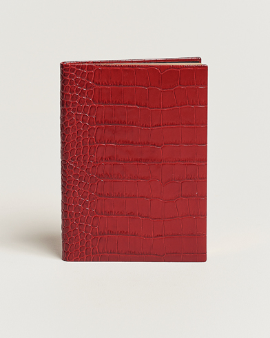 Herre | Notesbøger | Smythson | Mara Leather Portobello Notebook Red