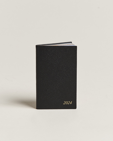Herre | Notesbøger | Smythson | Panama Crossgrain Diary 2024 Black