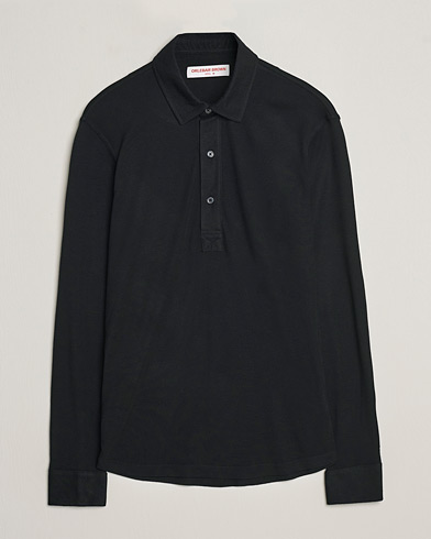 Herre | Langærmede polotrøjer | Orlebar Brown | Sebastian Long Sleeve Cashmere Polo Black