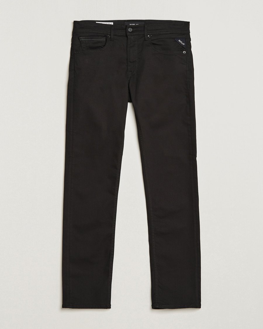 Replay Grover Hyperflex Re-Used Jeans Forever Black – Sort