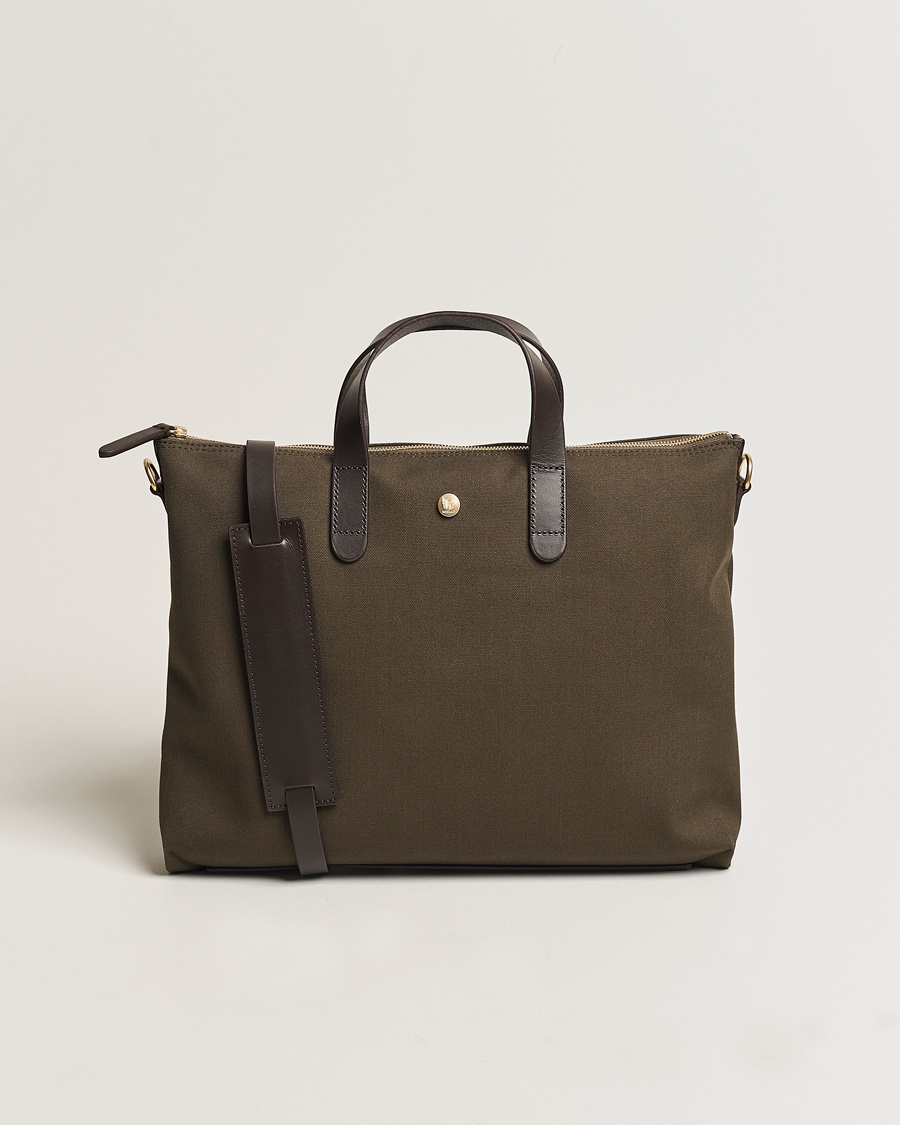 Mismo MismoM/S Canvas Slim BriefArmy/Dark Brown – Grøn