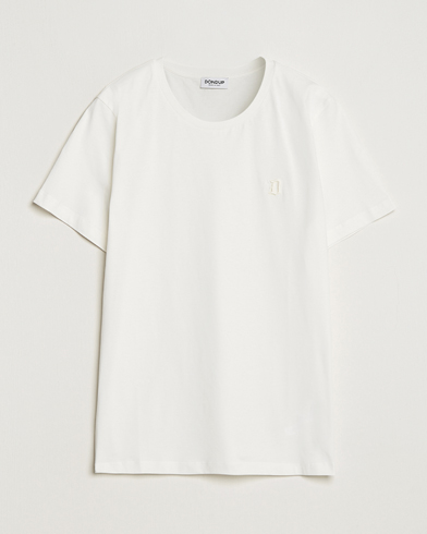Herre | Hvide t-shirts | Dondup | Logo Crew Neck T-Shirt Off White
