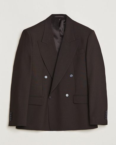 Herre | Blazere & jakker | Filippa K | Boxy Wool Double Breasted Blazer Dark Chocolate