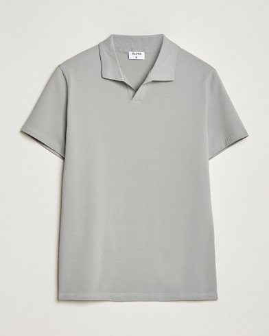 Herre | Kortærmede polotrøjer | Filippa K | Soft Lycra Polo T-Shirt Feather Grey
