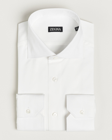Herre | Luxury Brands | Zegna | Slim Fit Dress Shirt White