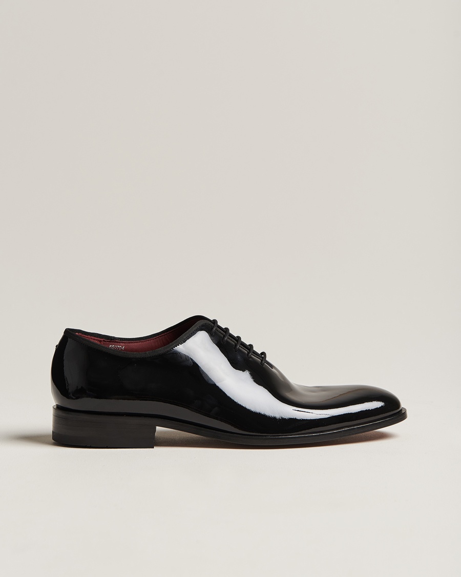 Loake Shoemakers Regal Patent Wholecut Black – Sort