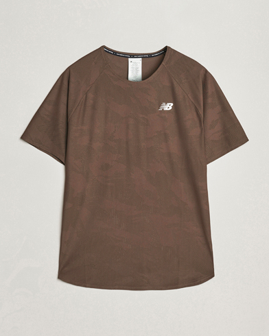 Herre | Kortærmede t-shirts | New Balance Running | Q Speed Jacquard T-Shirt Dark Mushroom