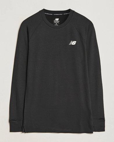 Herre | Langærmede t-shirts | New Balance | Running Q Speed Jacquard Long Sleeve T-Shirt Black