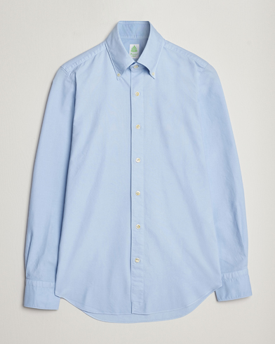 Herre | Tøj | Finamore Napoli | Tokyo Slim Oxford Button Down Shirt Light Blue