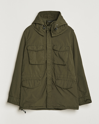 Herre | Field jackets | Aspesi | Garment Dyed Field Jacket Dark Military