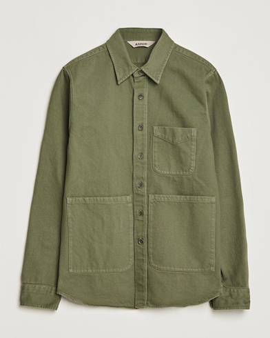 Herre | Shirt Jackets | Aspesi | Cotton Utility Shirt Military