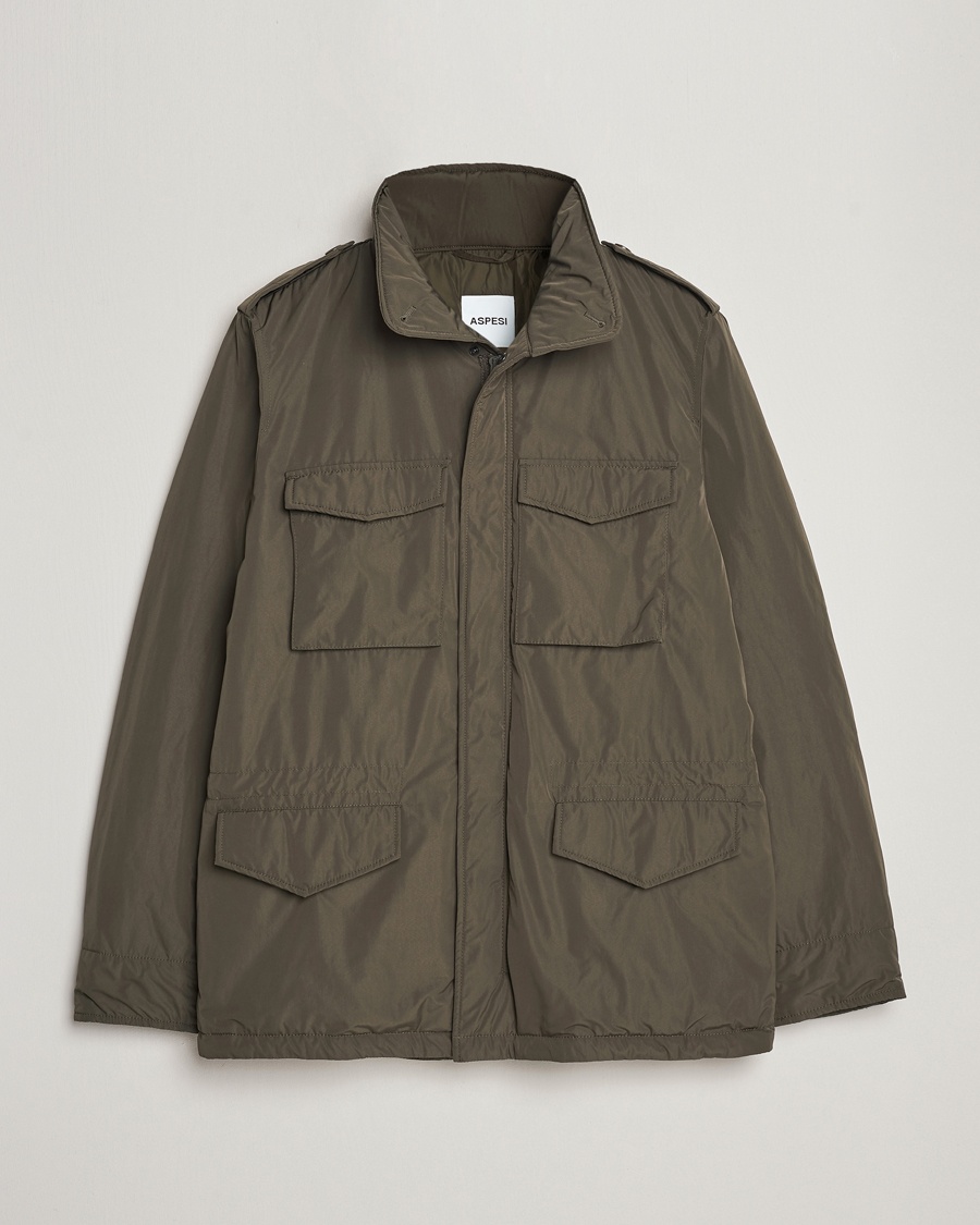 Aspesi Minifield Nylon Field Jacket Military – Grøn