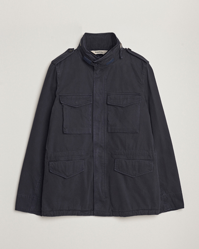 Herre |  | Aspesi | Lined Cotton Field Jacket Navy