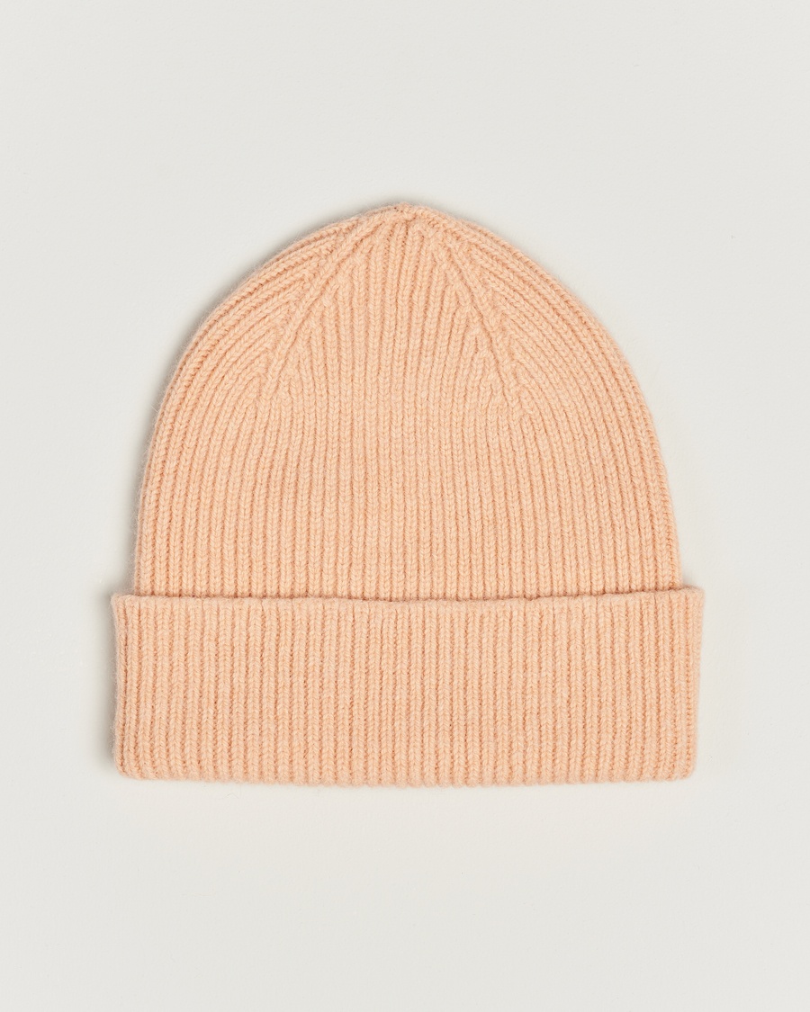 Le Bonnet Lambswool/Caregora Beanie Peach – Pink