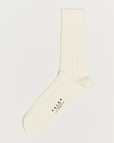 Herre | Sokker i merinould | Falke | Lhasa Cashmere Socks Pearl White