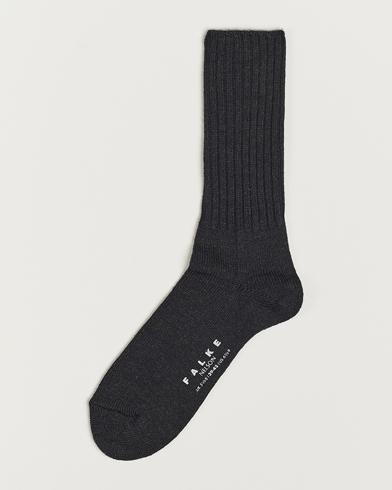 Herre | Strømper | Falke | Nelson Wool Boot Sock Anthracite Melange