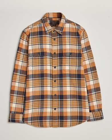 Herre | Flannelskjorter | Filson | Vintage Flannel Work Shirt Navy/Cumin Red