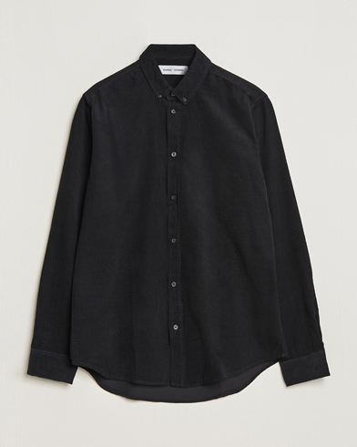 Herre | Fløjlsskjorter | Samsøe & Samsøe | Liam Baby Cord Shirt Black