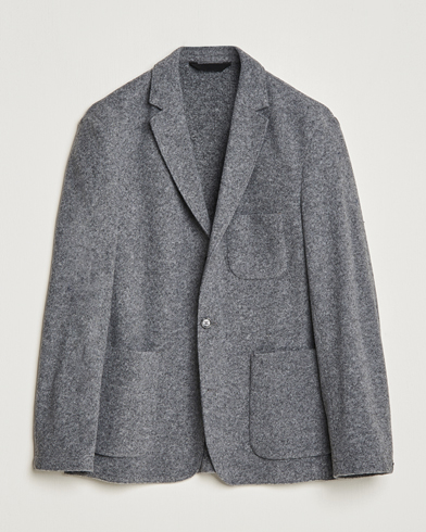 Herre | Blazere & jakker | J.Lindeberg | Carlton Wool Cardigan Blazer Mid Grey Mel