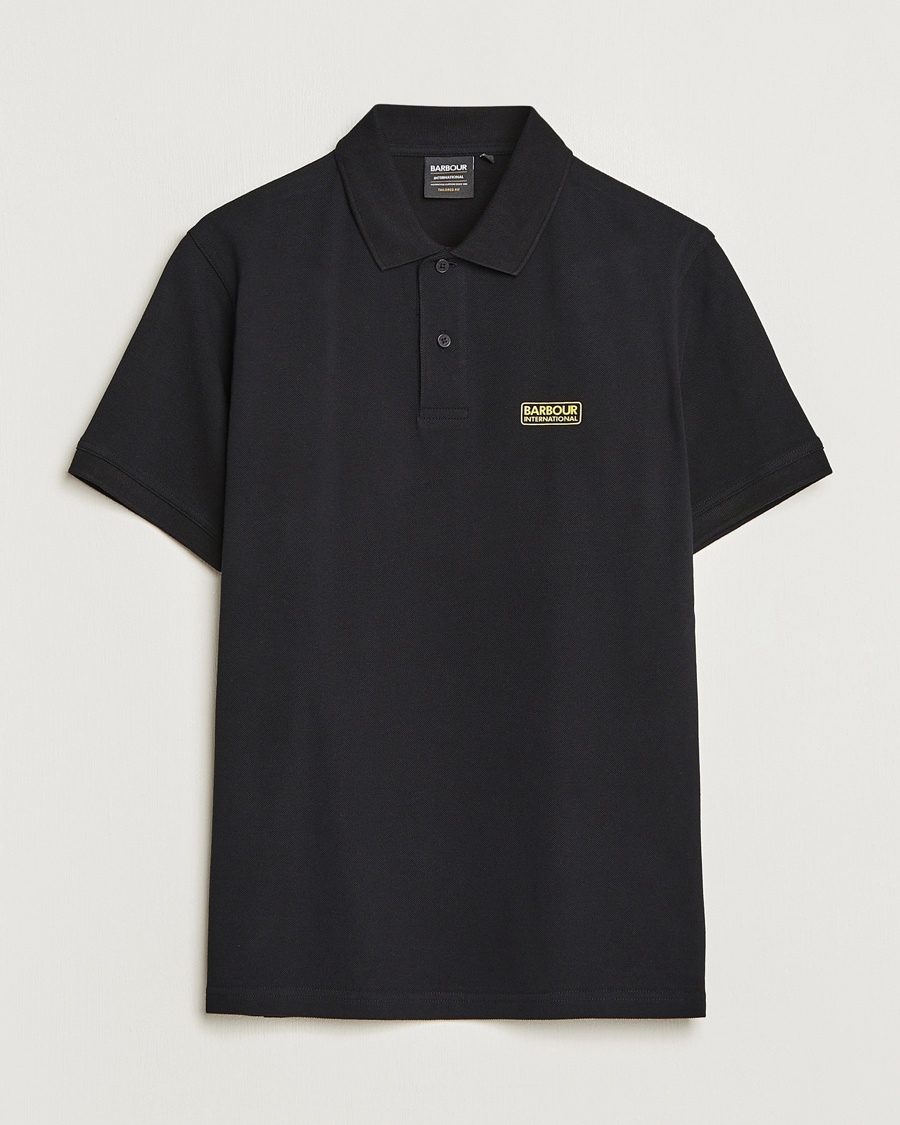 Barbour International Essential Polo Black – Sort