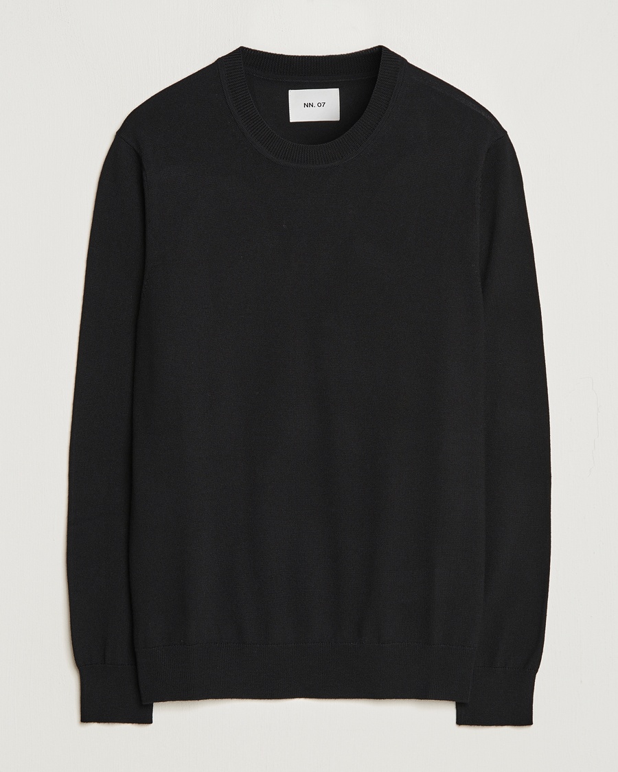 NN07 Ted Merino Crew Neck Pullover Black – Sort