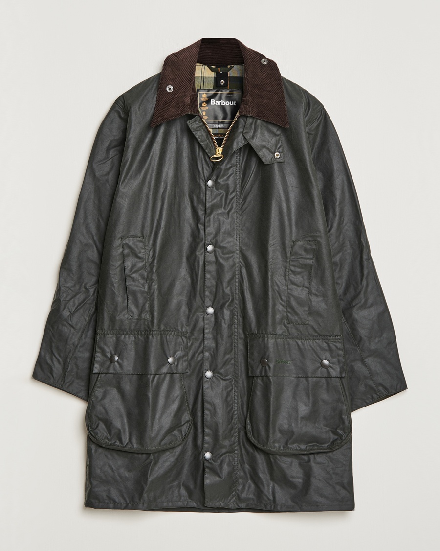 Herre | Barbour | Barbour Lifestyle | Border Wax Coat Sage