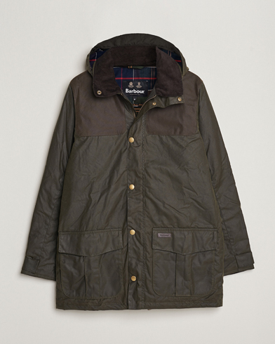 Herre | Parkas | Barbour Lifestyle | Ollerton Waxed Parka Archive Olive