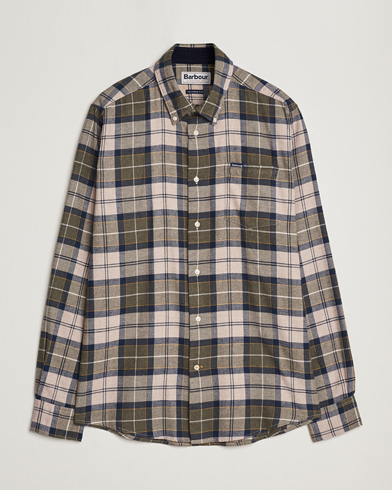 Herre | Barbour Lifestyle | Barbour Lifestyle | Flannel Check Shirt Forest Mist