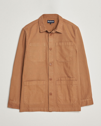 Herre | Shirt Jackets | Barbour Lifestyle | Chesterwood Cotton Overshirt Sandstone
