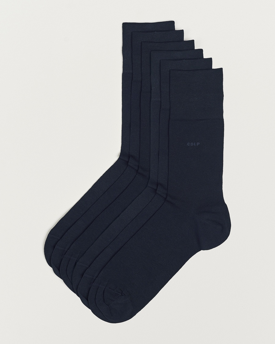 CDLP 6-Pack Cotton Socks Navy – Blå