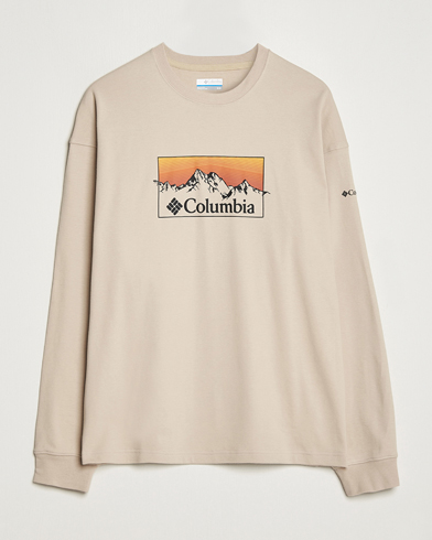 Herre | American Heritage | Columbia | Duxbery Relaxed Long Sleeve T-Shirt Ancient Fossil