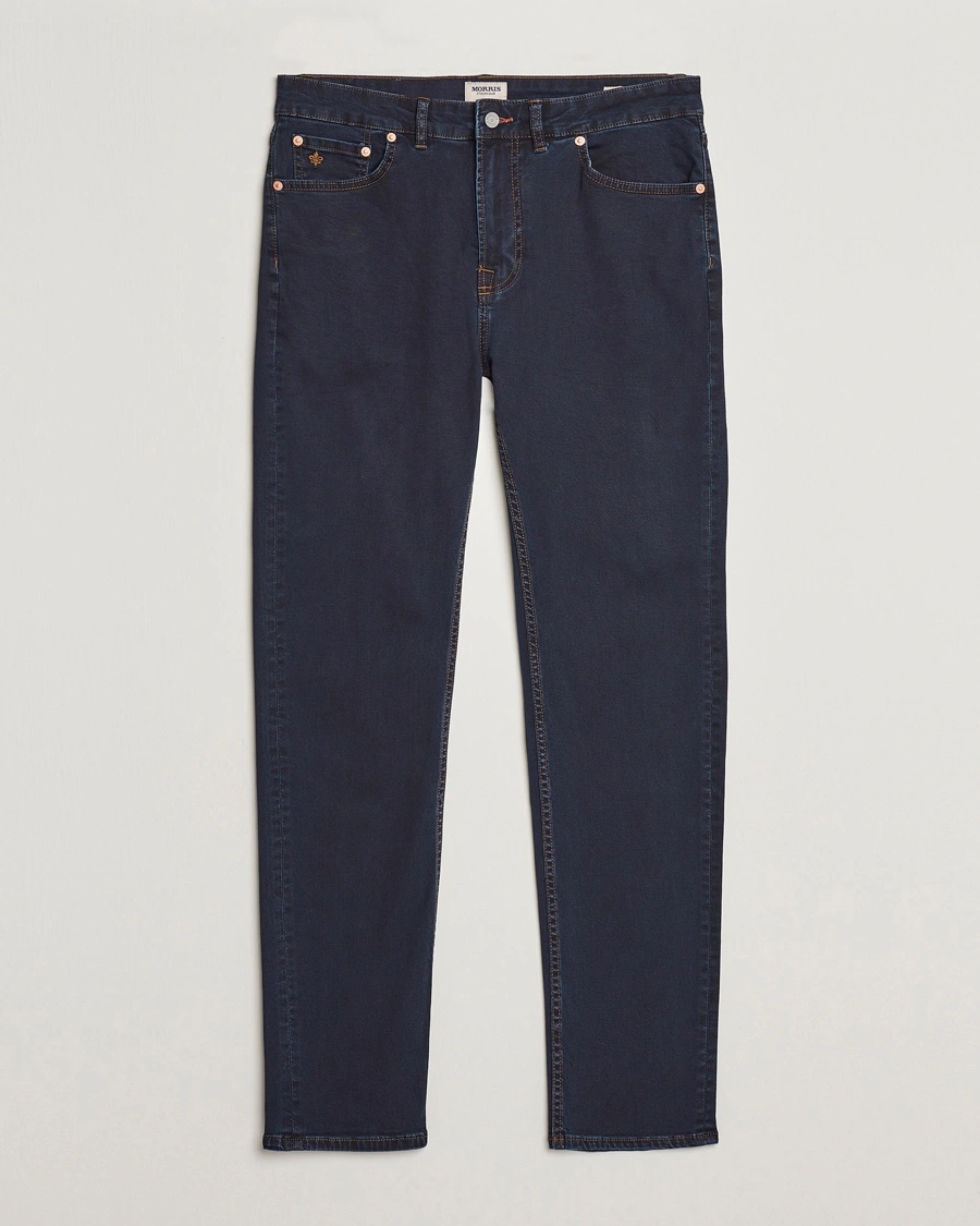 Morris James Satin Jeans Rinse Wash – Blå