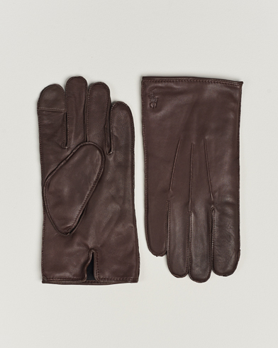Herre |  | Polo Ralph Lauren | Leather Gloves Dark Brown