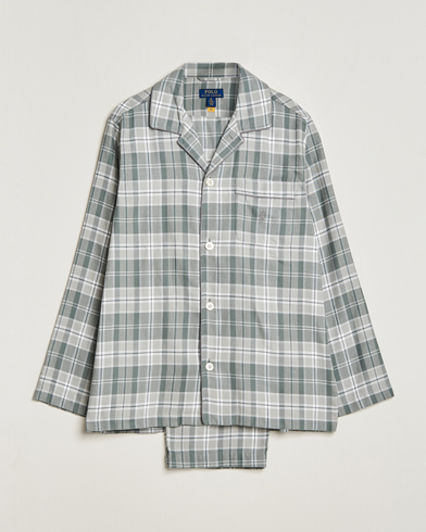 Herre | Pyjamas | Polo Ralph Lauren | Flannel Checked Pyjama Set Grey