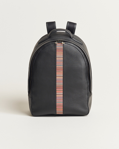 Herre | Rygsække | Paul Smith | Leather Stripe Backpack Black