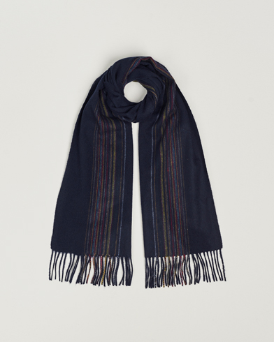 Herre | Tilbehør | Paul Smith | Lambswool/Cashmere Signature Scarf Navy