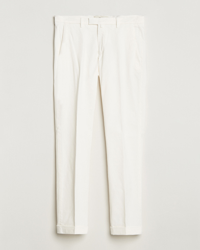 Herre | Chinos | Briglia 1949 | Slim Fit Cotton Stretch Chino Off White