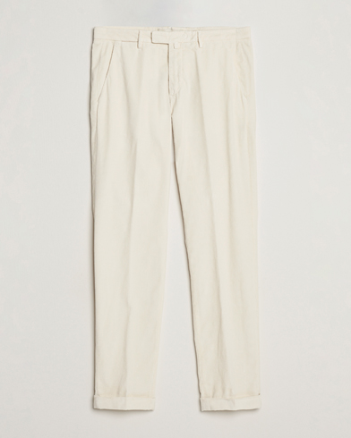 Herre | Fløjlsbukser | Briglia 1949 | Slim Fit Corduroy Trousers Off White