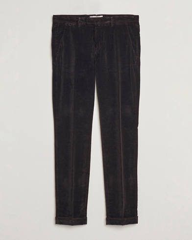 Herre | Fløjlsbukser | Briglia 1949 | Slim Fit Corduroy Trousers Dark Brown