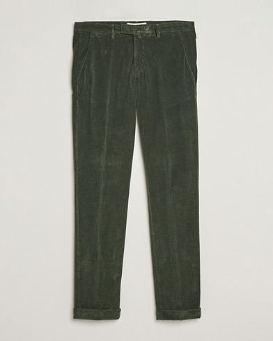 Herre | Fløjlsbukser | Briglia 1949 | Slim Fit Corduroy Trousers Dark Green