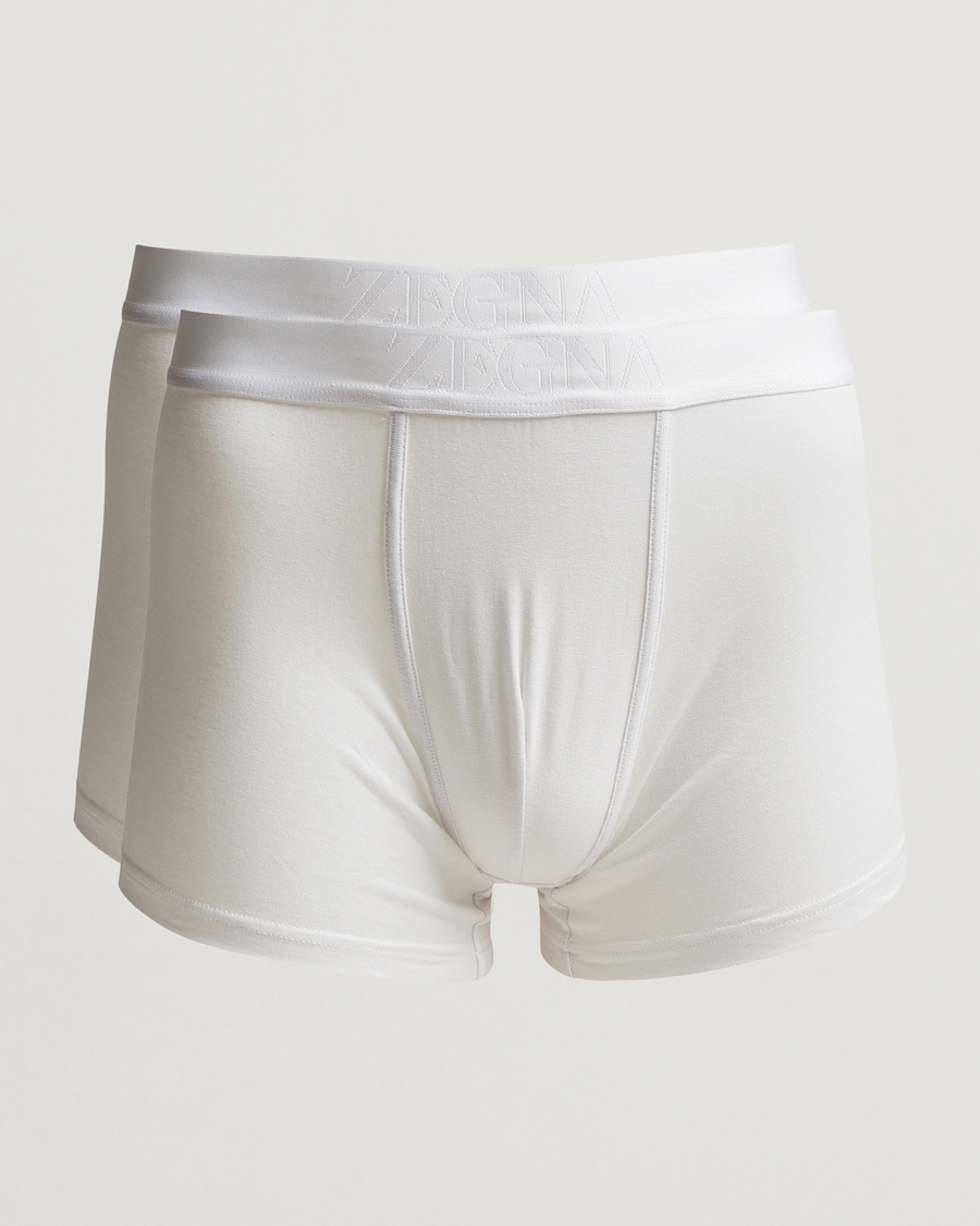 2-Pack Stretch Cotton Boxers White -