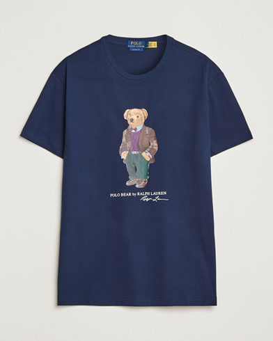 Herre |  | Polo Ralph Lauren | Printed Heritage Bear T-Shirt Cruise Navy