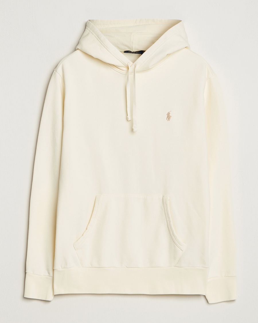 Polo Ralph Lauren Loopback Terry Hoodie Clubhouse Cream – Hvid