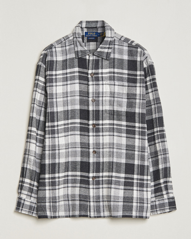 Herre |  | Polo Ralph Lauren | Brushed Flannel Checked Shirt Grey