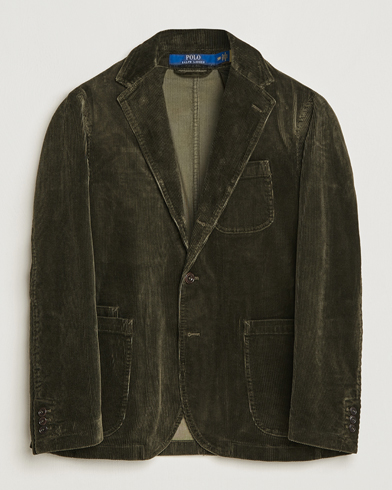 Herre | Jakkesæt | Polo Ralph Lauren | Corduroy Stretch Blazer Oil Cloth Green