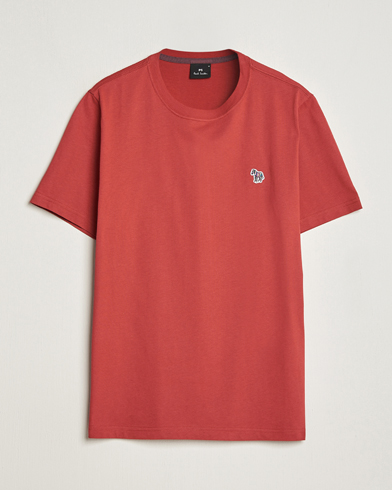 Herre | Paul Smith | PS Paul Smith | Organic Cotton Zebra T-Shirt Dark Red